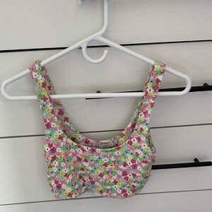 ZARA Floral Crop Top